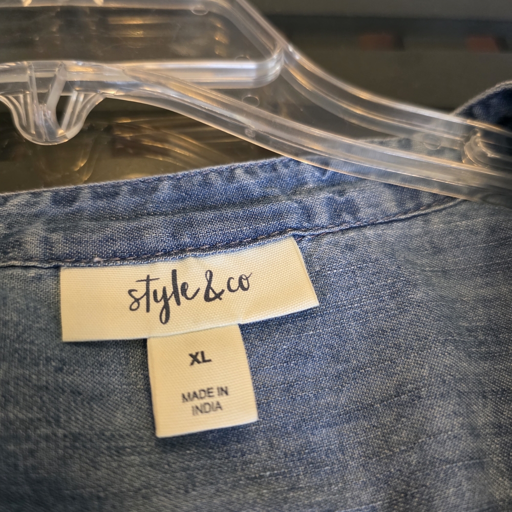 Style & Co. Blue Denim Dress - Picture 5 of 7